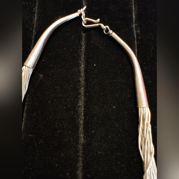 vintage sterling silver 925 jewelry lot 27.7g Liquid Silver Necklace Earrings... - Picture 4 of 12